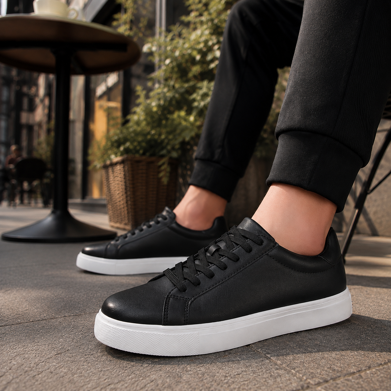 Sneakers Heren Casual - Lage Veterschoenen met Comfort Zool