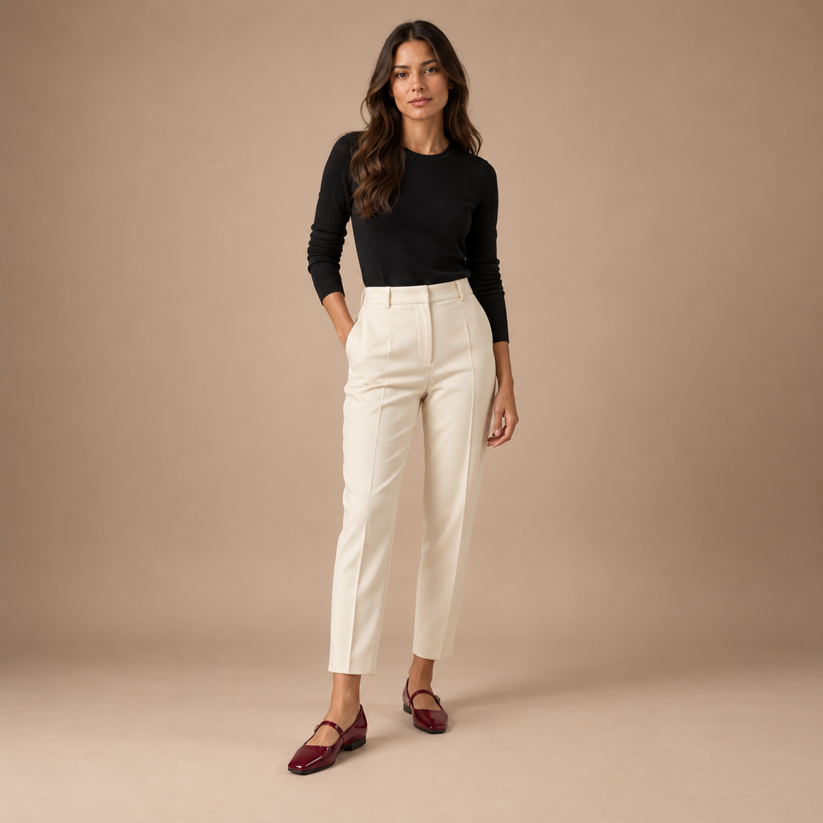 Mary Jane ballerina’s dames in laklook met bandje