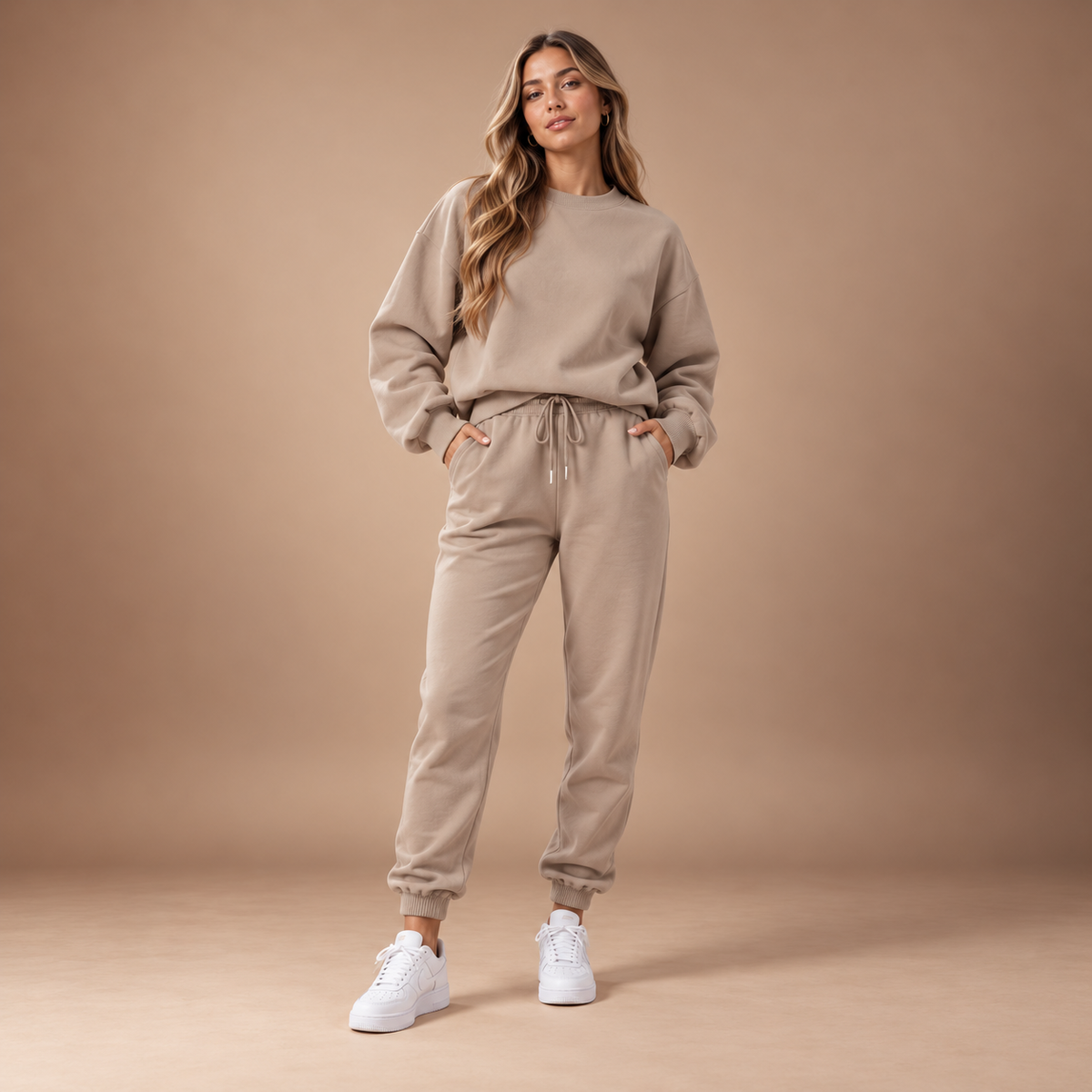 Joggingpak Dames 2-Delig – Oversized Sweater en Joggingbroek