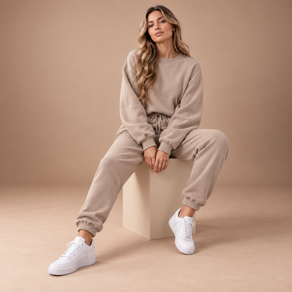Joggingpak Dames 2-Delig – Oversized Sweater en Joggingbroek