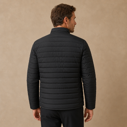 Heren Tussenjas Gewatteerd - Puffer Jas met Rits en Opstaande Kraag