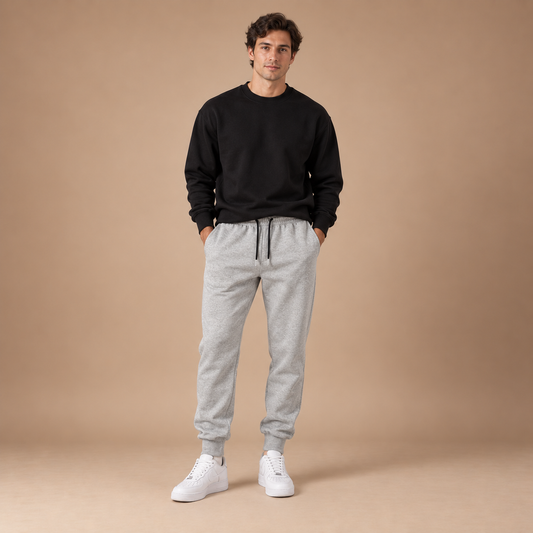 Joggingbroek heren relaxed fit met elastische boorden