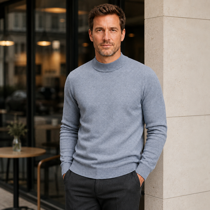 Trui Heren Fijngebreid - Coltrui Pullover met Lange Mouwen