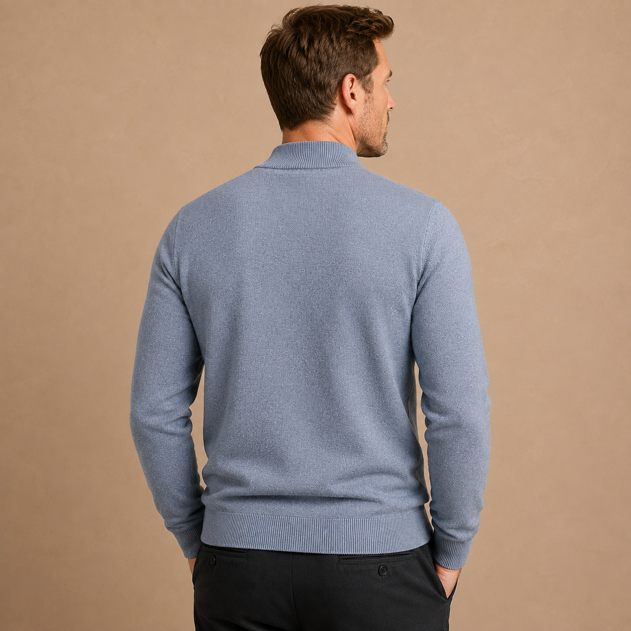 Trui Heren Fijngebreid - Coltrui Pullover met Lange Mouwen