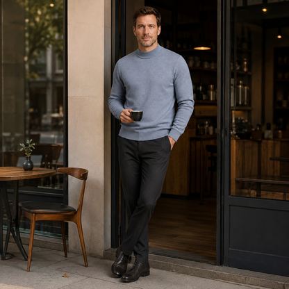 Trui Heren Fijngebreid - Coltrui Pullover met Lange Mouwen