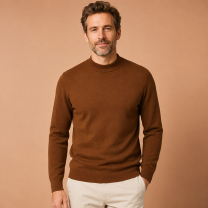 Trui Heren Fijngebreid - Coltrui Pullover met Lange Mouwen