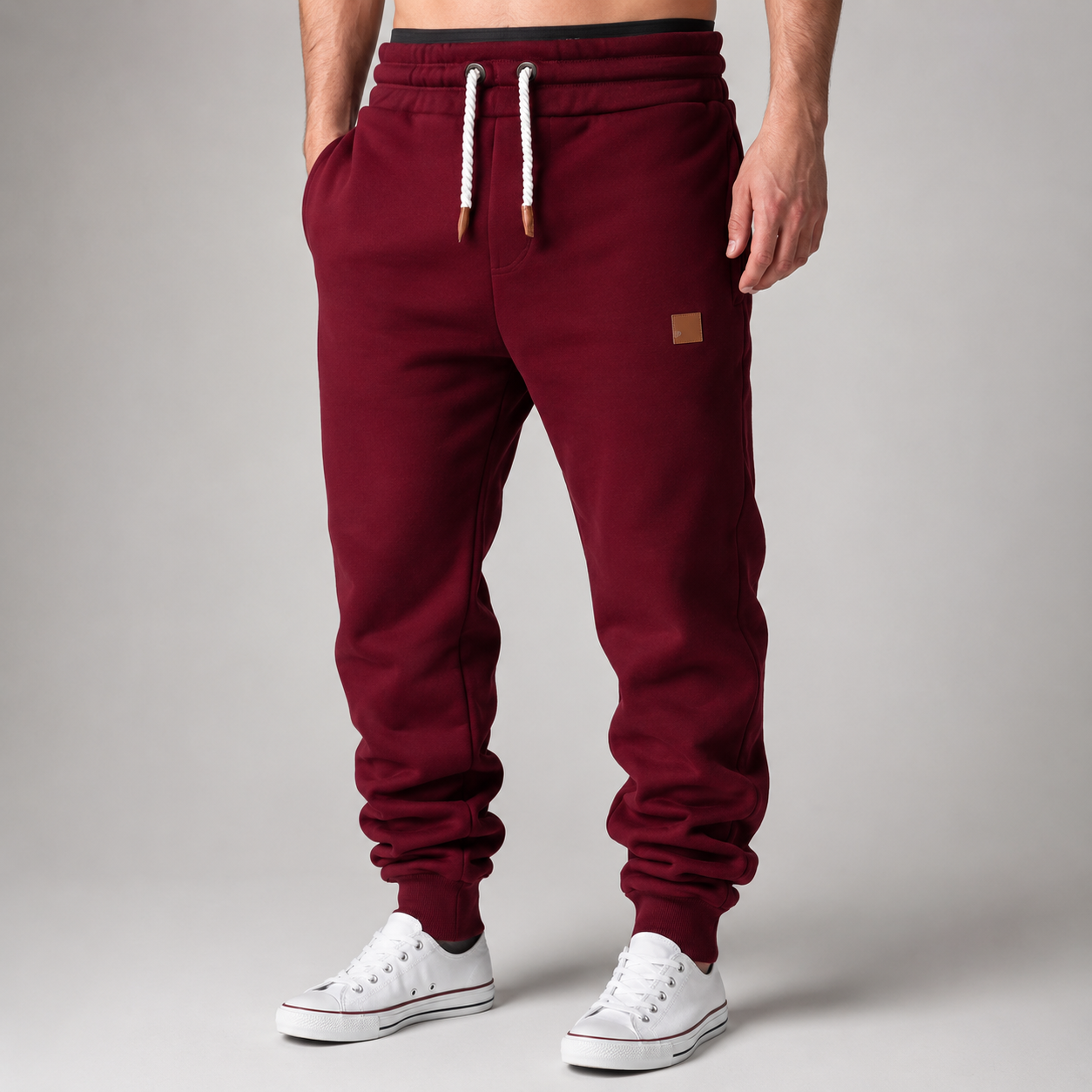 Joggingbroek Heren Casual – Sweatpants met Trekkoord Zijzakken en Elastische Boorden – productaanzicht 8
