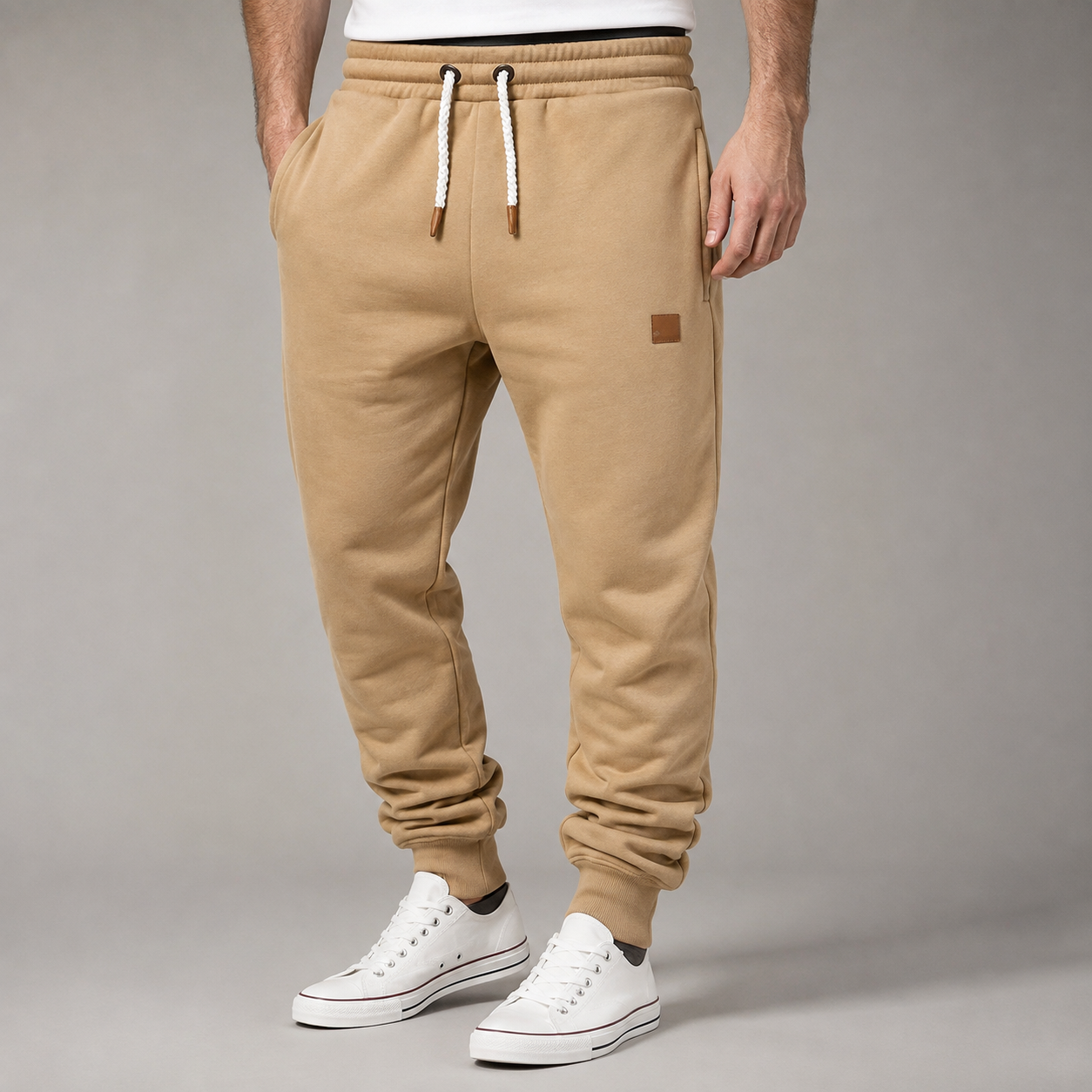 Joggingbroek Heren Casual – Sweatpants met Trekkoord Zijzakken en Elastische Boorden – productaanzicht 6