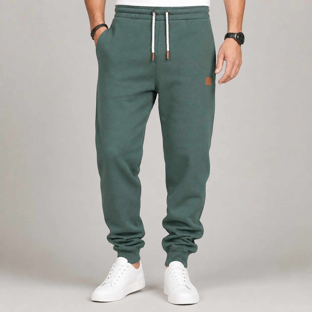 Joggingbroek Heren Casual – Sweatpants met Trekkoord Zijzakken en Elastische Boorden – productaanzicht 7