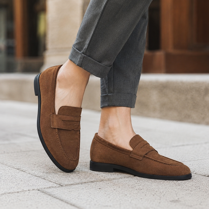 Loafers Heren Suede – Penny Instappers met Mocassin Design en Comfort Zool – productaanzicht 7