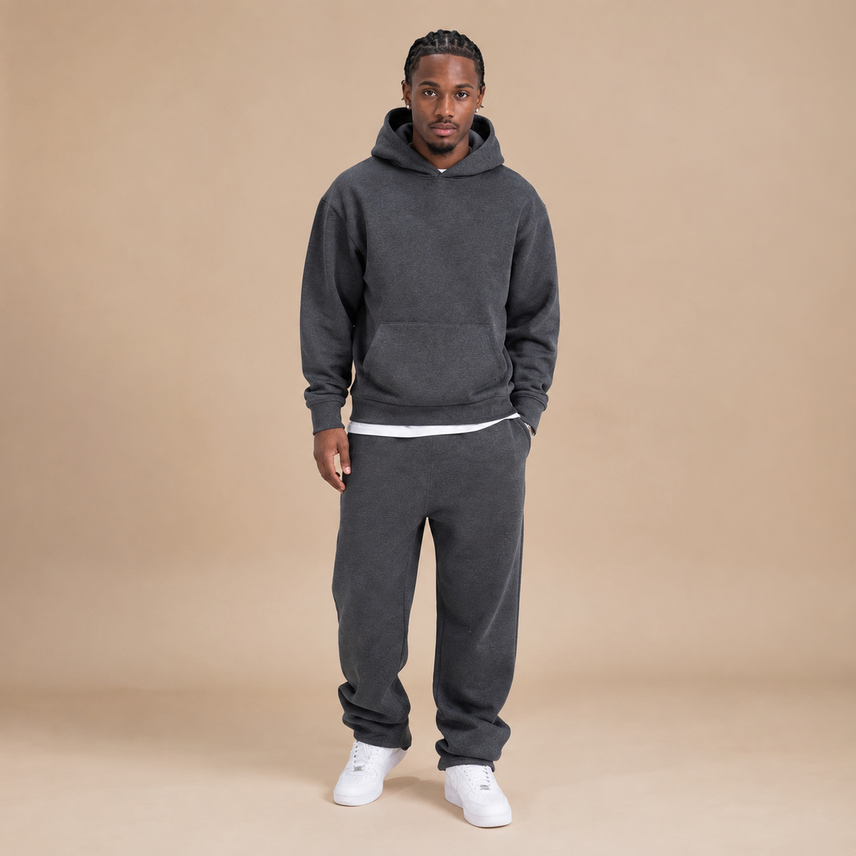 Trainingspak heren 2-delig met hoodie en joggingbroek