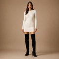 Overknee laarzen dames met blokhak en strikdetail