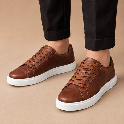 Sneakers Heren Casual - Lage Veterschoenen met Comfort Zool