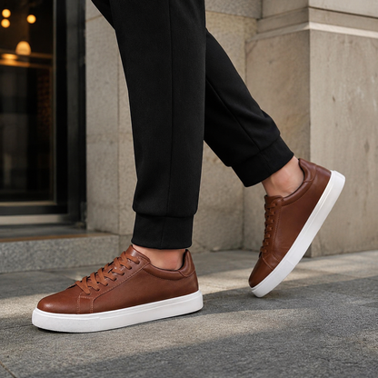 Sneakers Heren Casual - Lage Veterschoenen met Comfort Zool