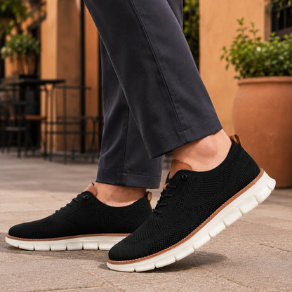 Sneakers Heren Ademend – Lage Veterschoenen met Knit Bovenwerk en Flexibele Zool – productaanzicht 6