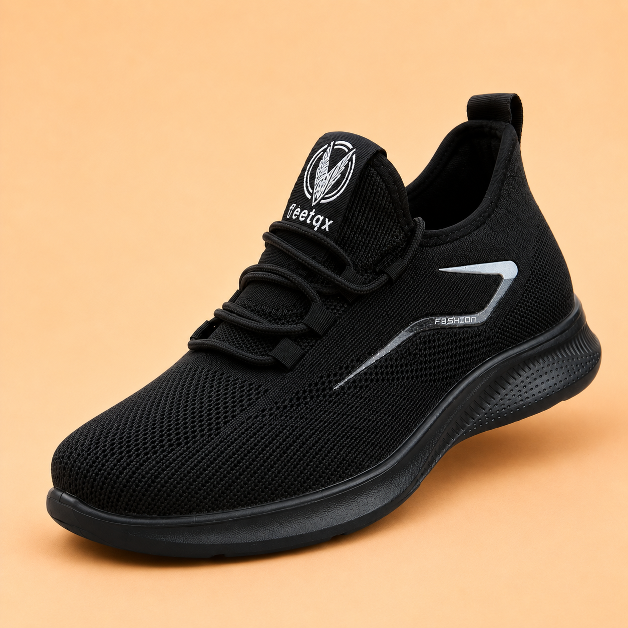 Sneakers Heren Ademend – Lage Instap Schoenen met Knit Bovenwerk en Flexibele Zool – productaanzicht 6