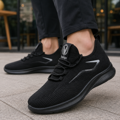 Sneakers Heren Ademend – Lage Instap Schoenen met Knit Bovenwerk en Flexibele Zool – productafbeelding