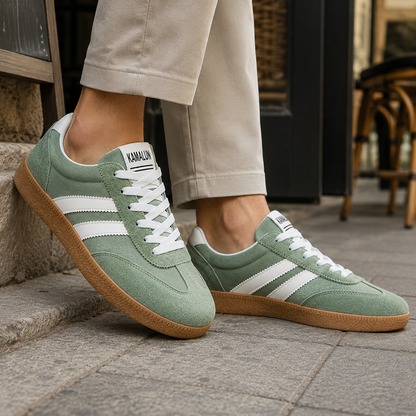 Sneakers Heren Retro – Lage Veterschoenen met Suede Look en Gum Zool – productaanzicht 7