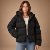 Korte Pufferjas Dames – Capuchon en Rits