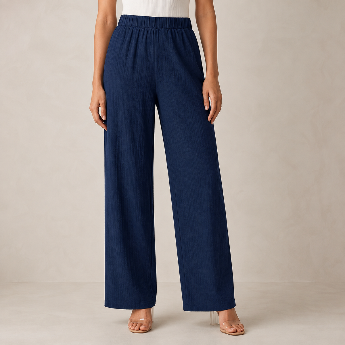 Broek Dames Wijd - Luchtige Zomerbroek met Elastische Taille