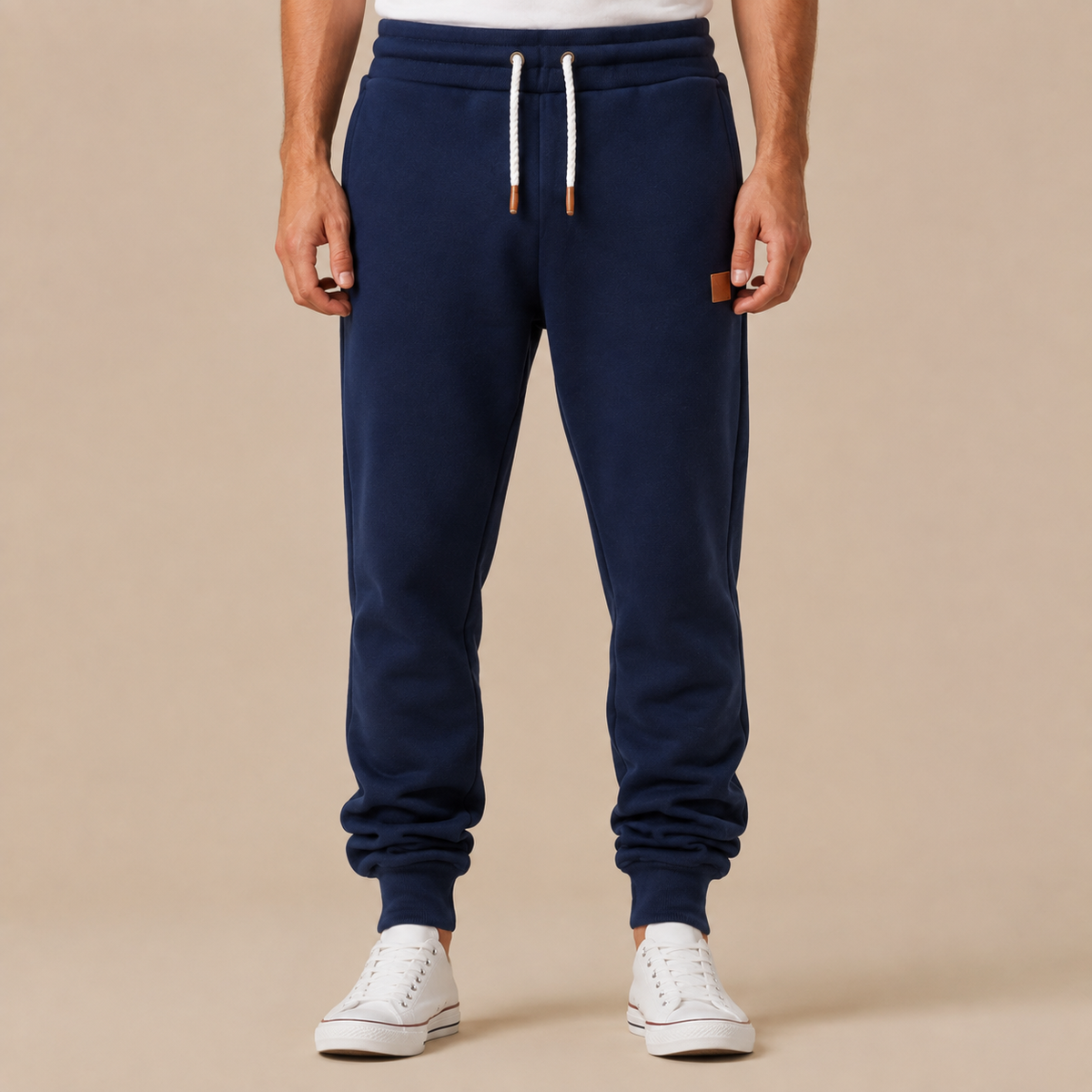 Joggingbroek Heren Casual - Sweatpants met Trekkoord Zijzakken en Elastische Boorden