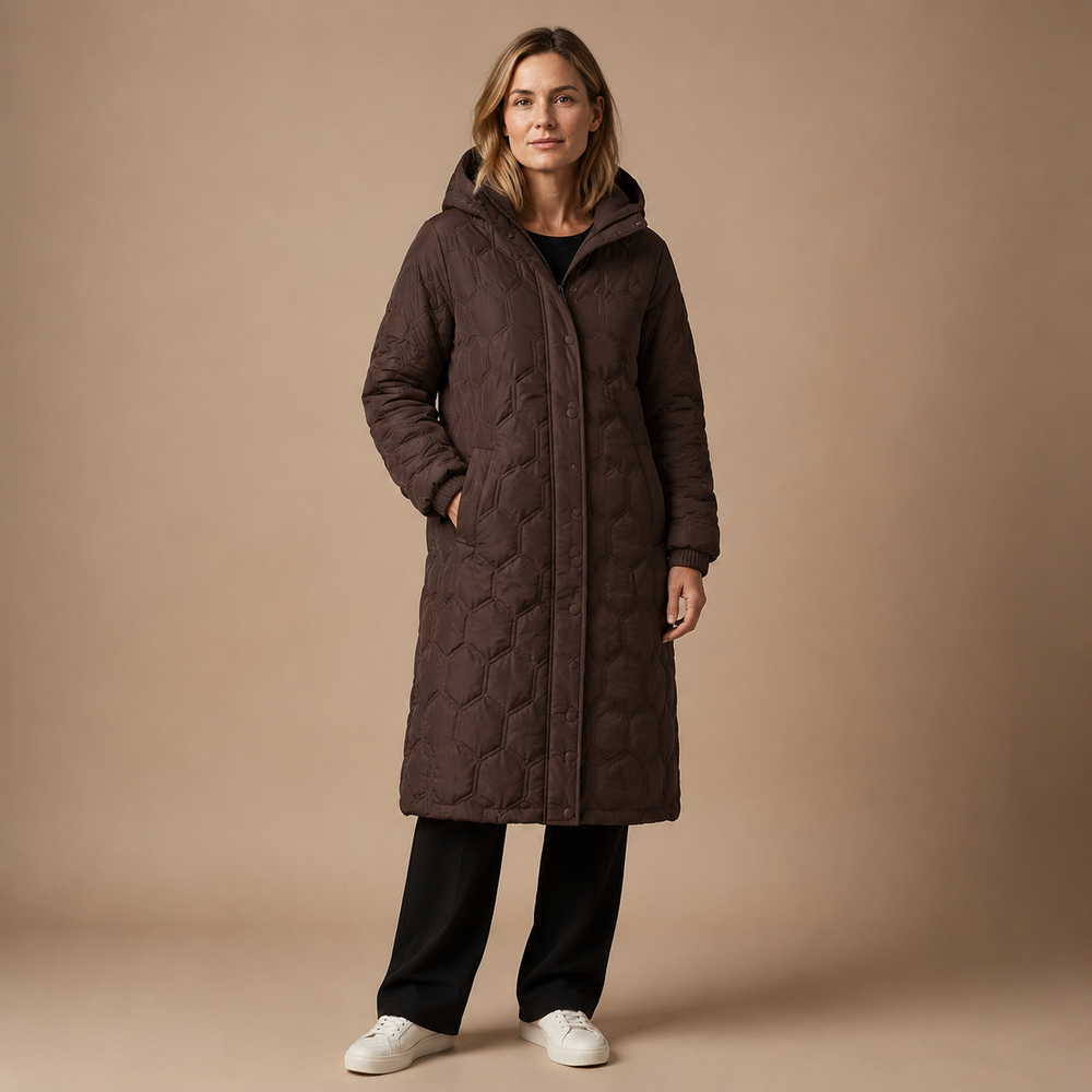 Lange Winterjas Dames Gewatteerd – Jas met Capuchon