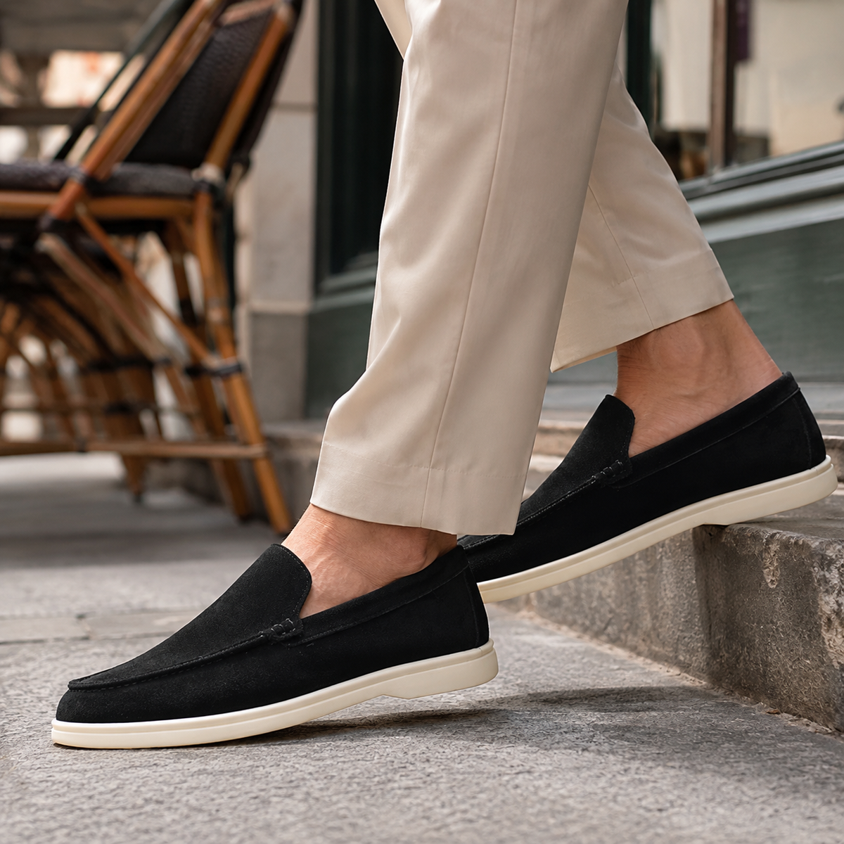 Loafers Heren Suede – Nette Instappers met Mocassin Design en Comfort Zool – productaanzicht 2