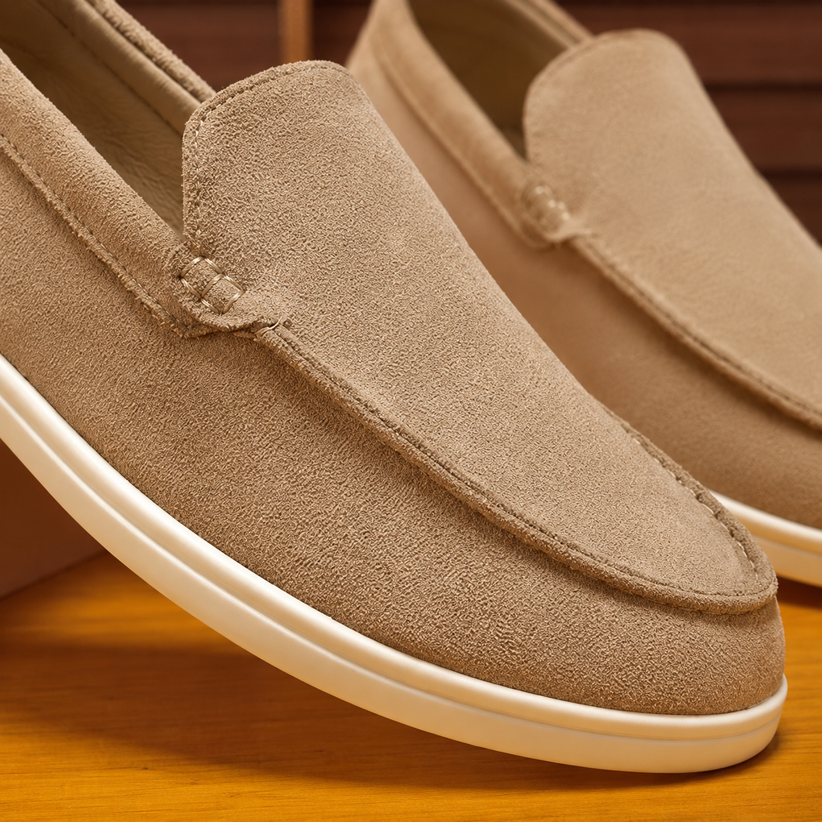 Loafers Heren Suede – Nette Instappers met Mocassin Design en Comfort Zool – productaanzicht 7