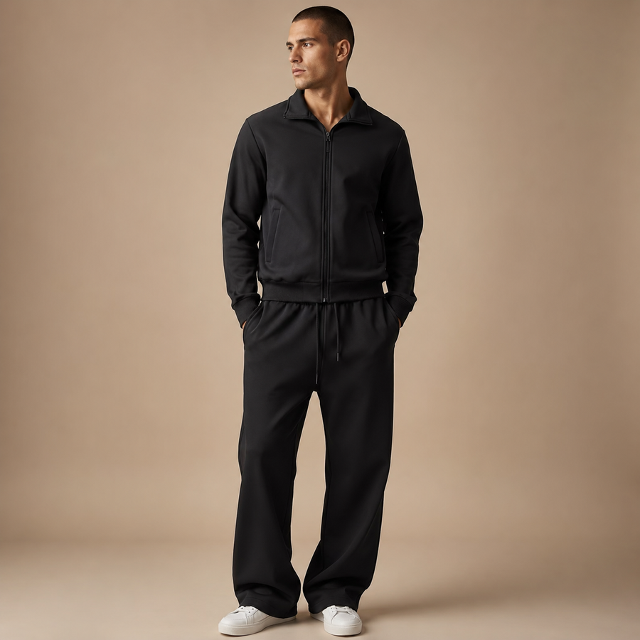 Trainingspak Heren – Vest met Rits en Straight Leg Broek
